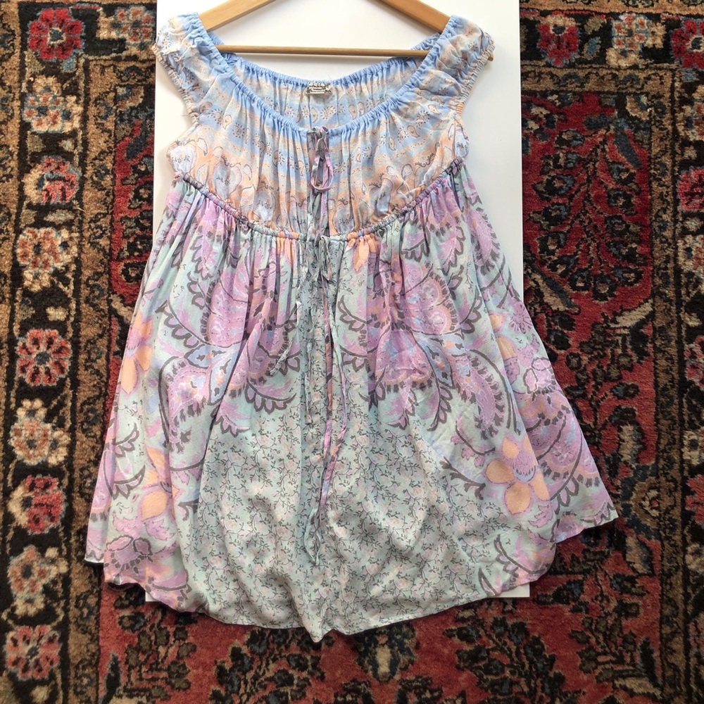 NEW Free People Pastel Bali Mariposa Slip Dress S - Picture 5 of 8